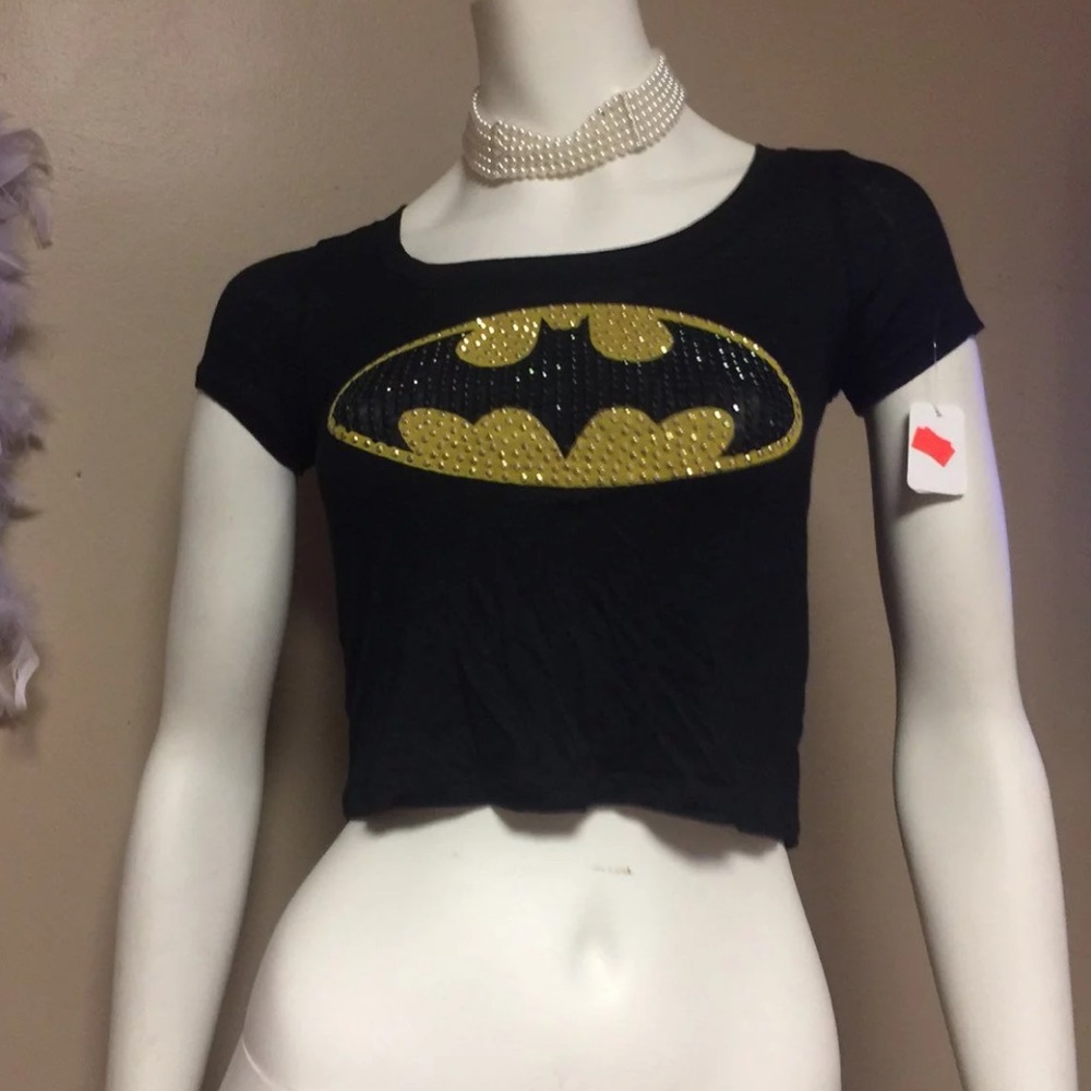 Batman size large cropped top